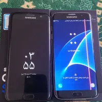 دو عدد گلکسی  s7edge مشکی سالم