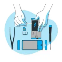 تعویض السیدی شکسته گوشی تعمیرات موبایل
