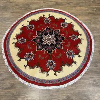 فرش گرد قطر ۲ اردبیل طرح هریس