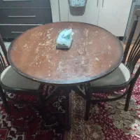 میز نهارخوری با دو عدد صندلی لهستانی