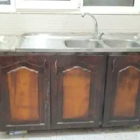 سینک ظرفشویی و کابینت فلزی