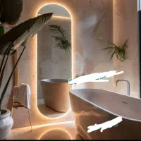 آینه قدی قابل شستشو محکم و بدون موج تضمینی