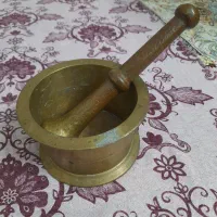 هاون برنجی قدیمی سالم