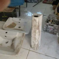 دو عدد روشویی بزرگ و سالم