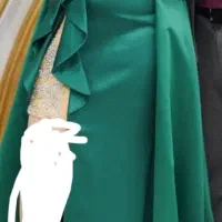 لباس مجلسی رنگ سبز درباری