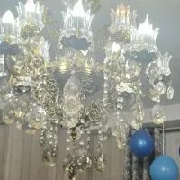 لوستر ۱۶ شعله اصل برنزی سنگین وزن( فوری)