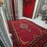 فرش ترکمنی و بلوچی وسنتی ۱۲متری لاکی مقطوع
