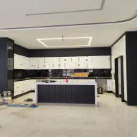کابینت کمد تی وی وال نصب قرنیز ترمو ماربل آیینه