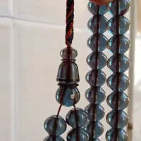 تسبیح آبی دودی دوپوست حسین معتقدی تسبیح یعقوب