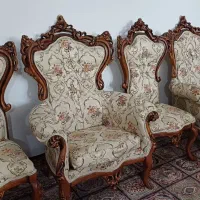 مبل استیل  چوب راش ۷ نفره
