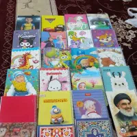 دفترهای منگنه ای و سیمی و مدادرنگی