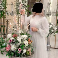 لباس مجلسی توری سفید