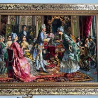 تابلو فرش ابریشم