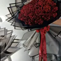دسته گل روبانی
