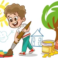 کلاسهای هنری کودکان و آموزش دروس مدارس به انگلیسی