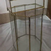 سطل وجادستمالی شیشه ای. و جایخی استیل