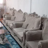 مبل ۷نفره با جلو مبلی وعسلی