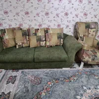 مبل راحتی هفت نفره با جلومبلی و۲عدد عسلی