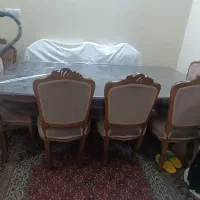 میزو صندلی ناهار خوری 8نفره چوبی