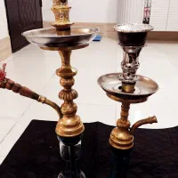 دو عدد قلیان داوود باباپور اصلی با شلنگ داود اوغلی