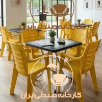 میز و صندلی پلاستیکی مدل افسانه نهارخوری غذاخوری