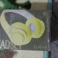 هدفون بی‌سیم زرد مدل P39 کاملاً نو