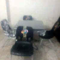 میزو صندلی پلاستیکی ناهار خوری۴صندلی و ۱دونه میز