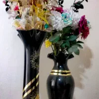 فروش دو گلدان با گل