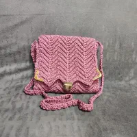 کیف مکرومه یا دست بافت