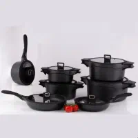 قابلمه۱۴پارچه چدن روکش گرانیت وارداتی فرلکن برگ