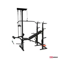 دستگاه بدنسازی چند کاره به همراه وزنه و هالتر