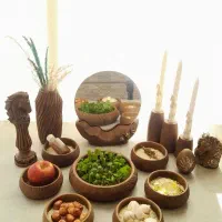 هفت سین طرح چوب