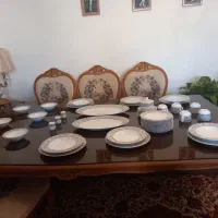 چینی زرین ۶ نفره سیلور وگلد یسیار شکیل وزیبا