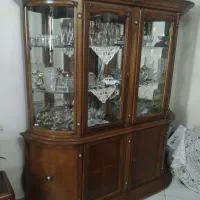 بوفه دو تیکه بزرگ آینه دار ، سالم و تمیز