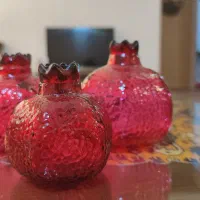 انار شیشه ای تزئینی