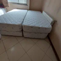 فروش فوری تشک میترا طبی فنری+ باکس+ محافظ در حد نو
