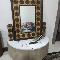 آینه و شمعدان به همراه تخته نر