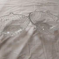 ۲عدد سالاد  خوری میوه خوری  بلور قدیمی