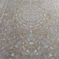 دوتخته فرش۹متری ۱۲۰۰شانه دستباف گونه مناسب جهیزیه