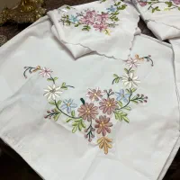 دو عدد جانماز و سجاده گلدوزی و ربان دوزی نو