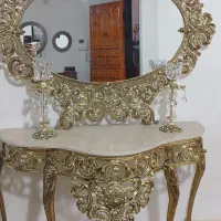 اینه و شمعدان برنز