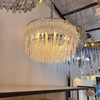 ۲ عدد لوستر کریستالی