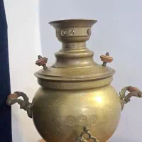 سماور برنجی زغالی