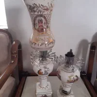 دو عدد شمعدانی بزرک چینی شاه عباسی