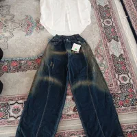لباس دخترانه شومیز شلوار لی