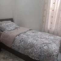 تختخواب یک نفره کمجا چوب