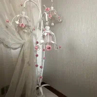 آباژور ایستاده فرفوژه طرح گل