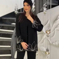 مانتو جواهر دوزی کت شلوار
