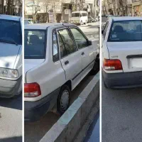 پراید 90 سفید بدون رنگ بیمه کامل