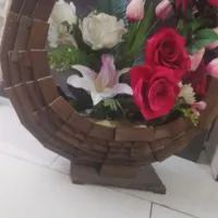 گلدون  قاب چوبی زیبا۷۰سانتی|گل مصنوعی|ورامین, |دیوار